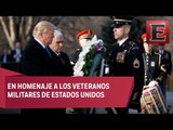 Trump deposita ofrenda floral en el Cementerio Nacional de Arlington