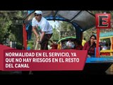 Operan con normalidad trajineras en Xochimilco, pese a hundimiento