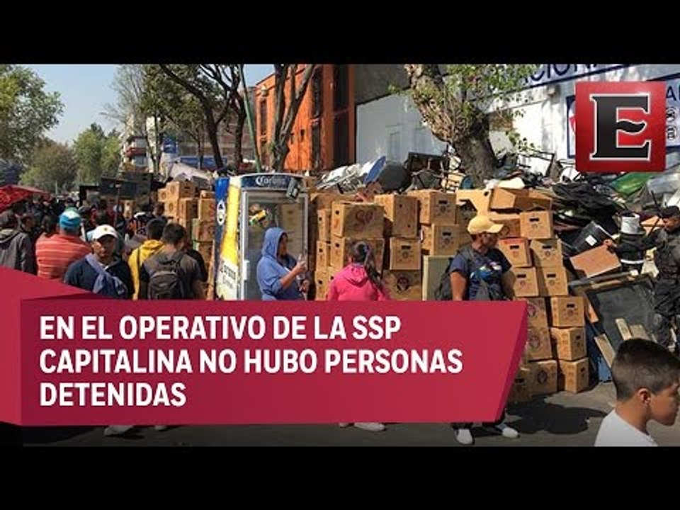 Desalojan locales en Fray Servando que operaban...