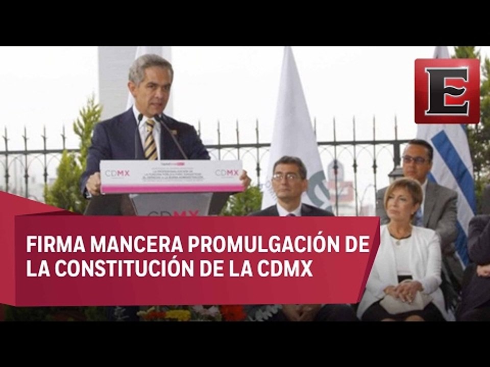 Promulga Mancera la Constitución CDMX