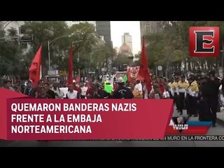 Capitalinos protestan contra Donald Trump