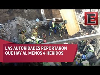 Dos muertos por colapso de barda en CDMX