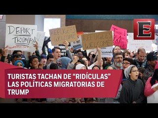 Turistas cuestionan medida contra migrantes en EU