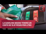 Hacienda baja dos centavos el precio de la gasolina