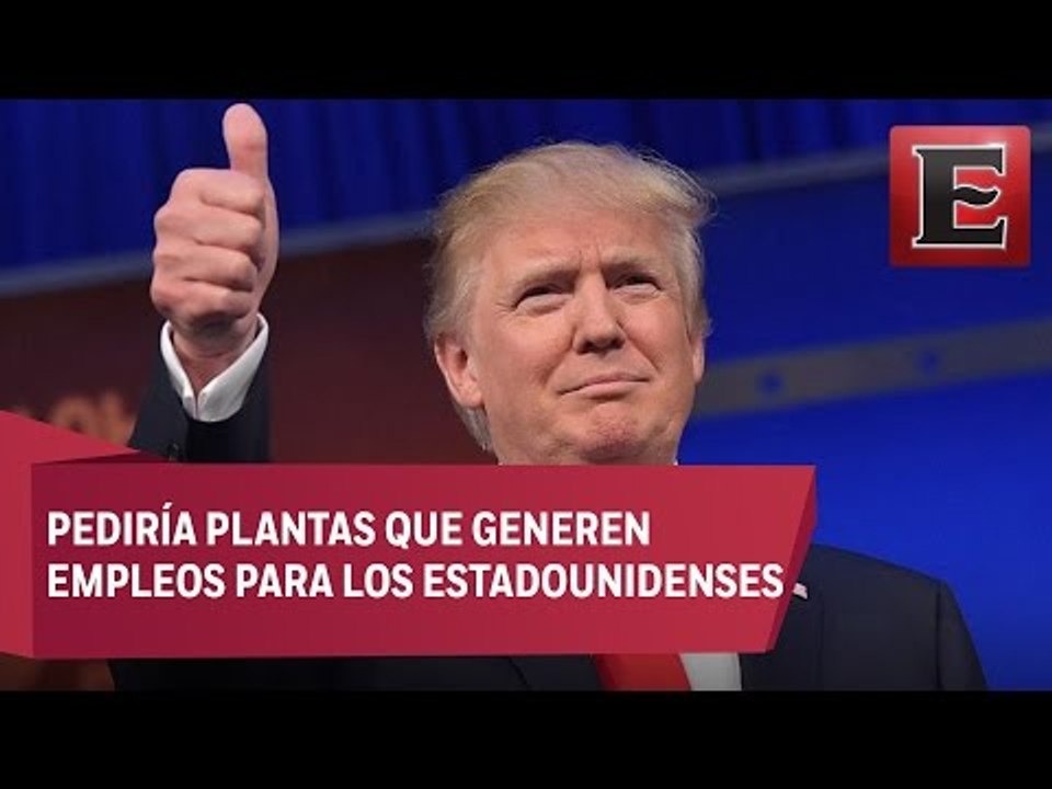 Trump promete a automotrices disminuir aranceles