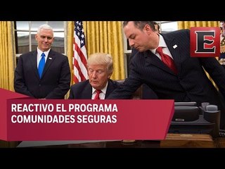 Trump firma órdenes de materia migratoria