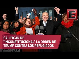 下载视频: Demócratas rechazan orden de migración de Trump