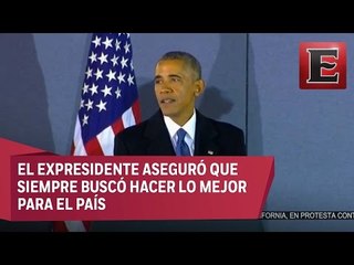 Obama agradece a los estadounidenses el apoyo brindado
