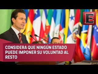 Peña Nieto llama a erradicar el uso de armas nucleares