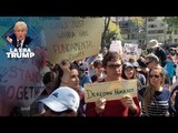 Ciudadanas estadounidenses marchan en la CDMX contra Trump