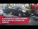 Automovilista arrolla a mujer policía que intentaba colocar inmovilizador