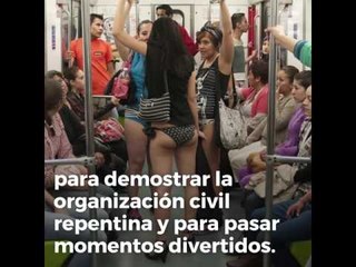 Los capitalinos se quedaron con las ganas del Metro Sin Pantalones 2017 WB