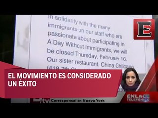 Así se vivió Un Día Sin Inmigrantes en Nueva York