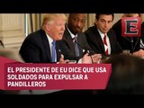 Trump afirma que deportación de indocumentados es una operación militar