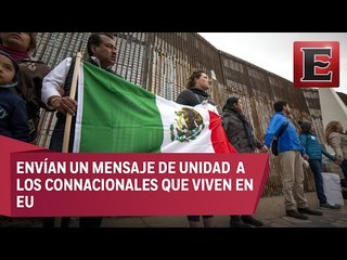 Tijuana arma cadena humana contra Trump