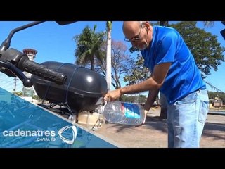 Brasileño crea motocicleta que funciona con agua como combustible