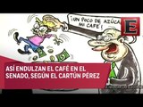 Azúcar para el café en el Senado en la Mano Negra del Cartún Pérez
