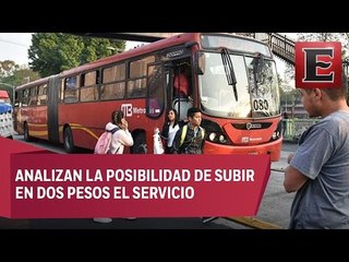 Podría subir el costo de la tarifa del Metrobús