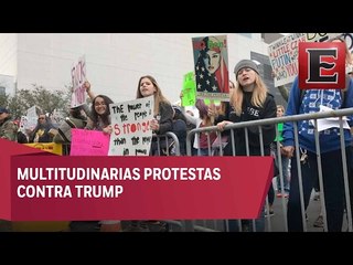 Continúan protestas contra Trump