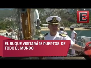 Buque Escuela Cuauhtémoc emprende nueva travesía mundial