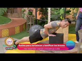 ¡Rutina de 3 minutos para tonificar los brazos! | Sale el Sol