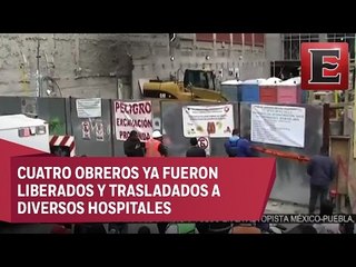 Se desploma losa en obra y sepulta a 7 trabajadores en la colonia San Rafael