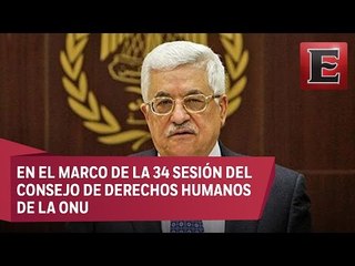Mahmud Abbas exigió un sistema de protección internacional para los palestinos