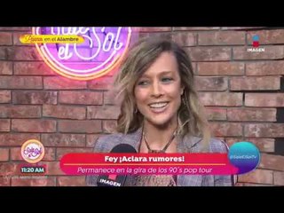 ¡Fey aclara los rumores sobre abandonar el 90's Pop tour! | Sale el Sol