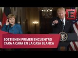 Trump recibe en Washington a Angela Merkel