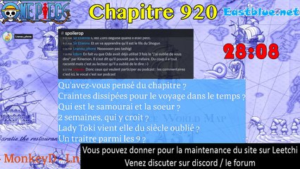 ONE PIECE 920 - PODCAST - Toki... Toki... vous êtes tous toqués de Toki !