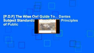 [P.D.F] The Wise Owl Guide To... Dantes Subject Standardized Test (DSST) Principles of Public