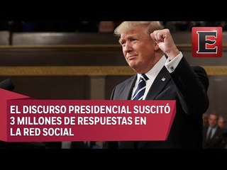 Trump impone récord en Twitter con su discurso ante el Congreso