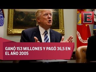 Trump se engancha con reportero por su declaración de impuestos