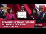 Entrega Cámara de Diputados reconocimiento al Periódico Excélsior