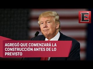 Trump reitera su compromiso de construir el muro fronterizo