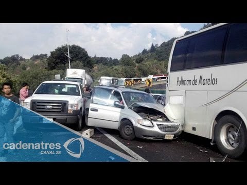 Carambola deja dos muertos en la México-Cuernavaca, “el tráfico se desquicia”