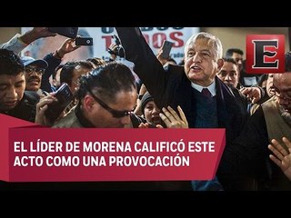 Protestas irrumpen encuentro de AMLO con migrantes en NY