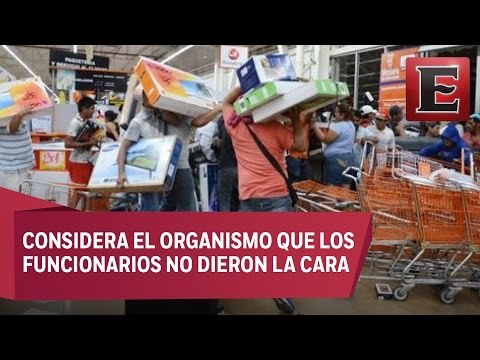 LA ANTAD se queja por los saqueos a tiendas departamentales