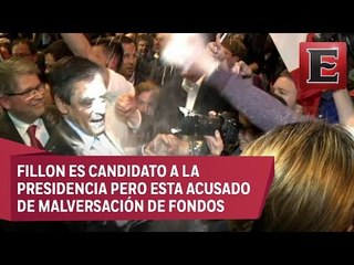 Joven lanza paquete de harina a François Fillon