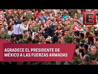 EPN se reunió con familias de las Fuerzas Armadas