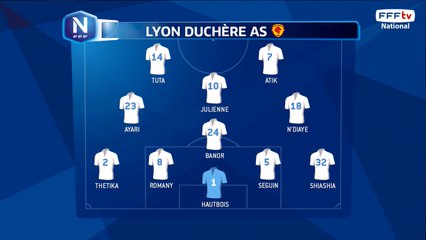 Compositions des deux  équipes