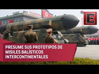 Norcorea expone poderío militar en desfile