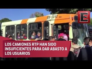 Cierre parcial del Tren Ligero genera caos en Tlalpan