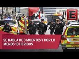 Ataques a las afueras del Parlamento británico