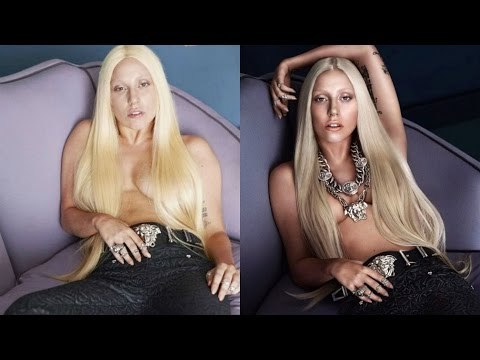 Famosas como Lady Gaga y Britney Spears sin Photoshop