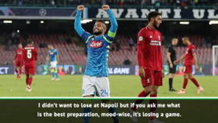 Napoli loss 'best preparation' for Man City clash - Klopp