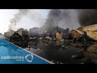 Revelan imágenes de la devastación que dejó moustrosa explosión en Tainjin, China