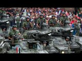 Fastuoso desfile militar por el 205 aniversario de la Independencia mexicana
