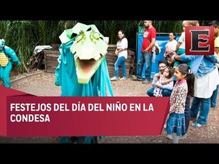 Festejan Día del Niño en Parque México