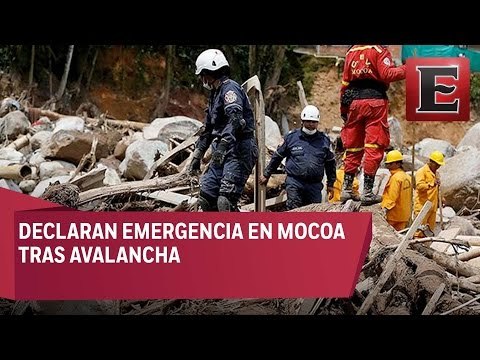 Asciende número de muertos por alud en Colombia